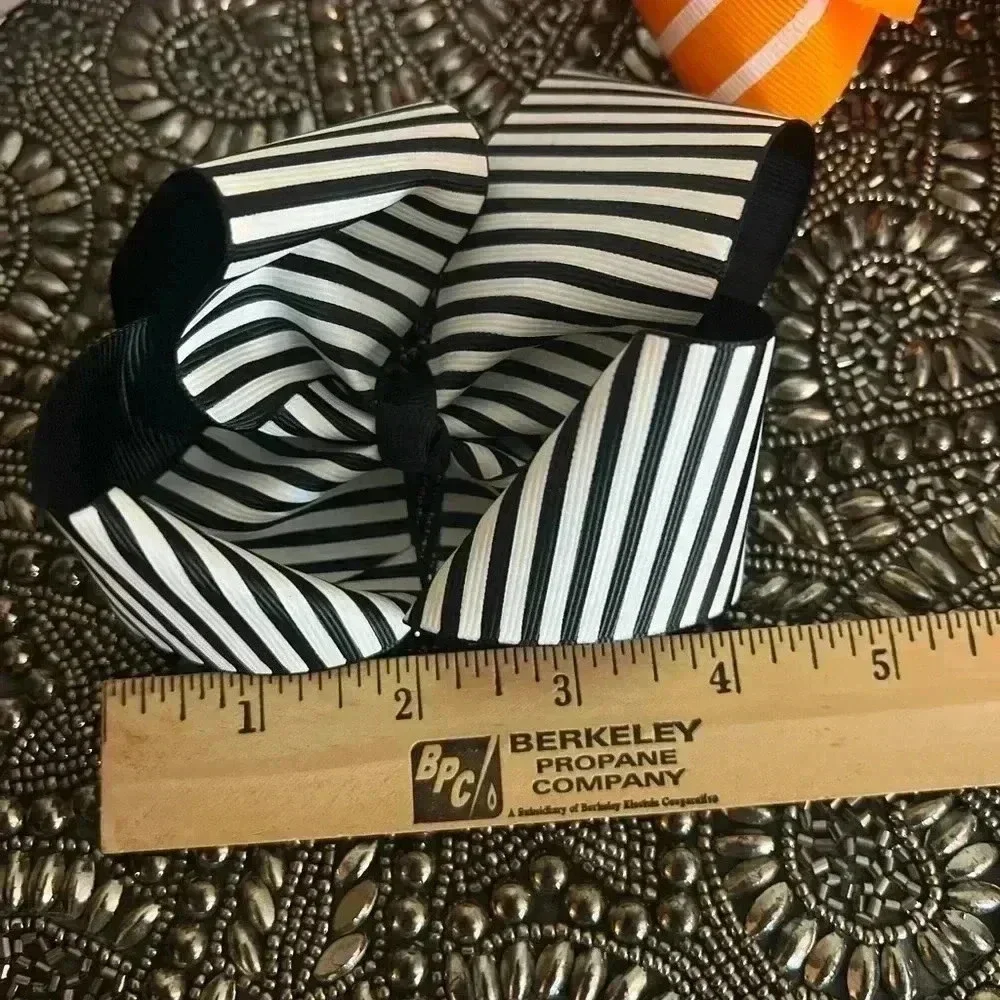 GIRLS LARGE HAIR BOW LOT OF 3 GET READY FOR FALL! 🍁👻🎃